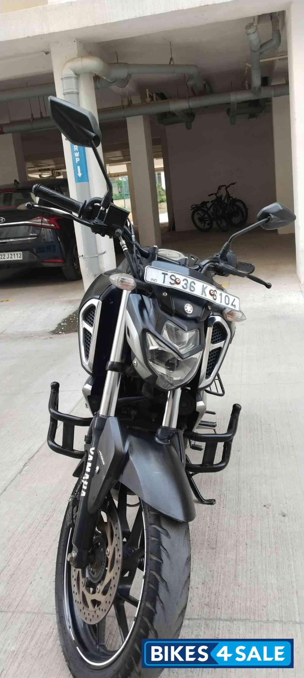 Matte Black Yamaha FZ-S FI V3 BS6