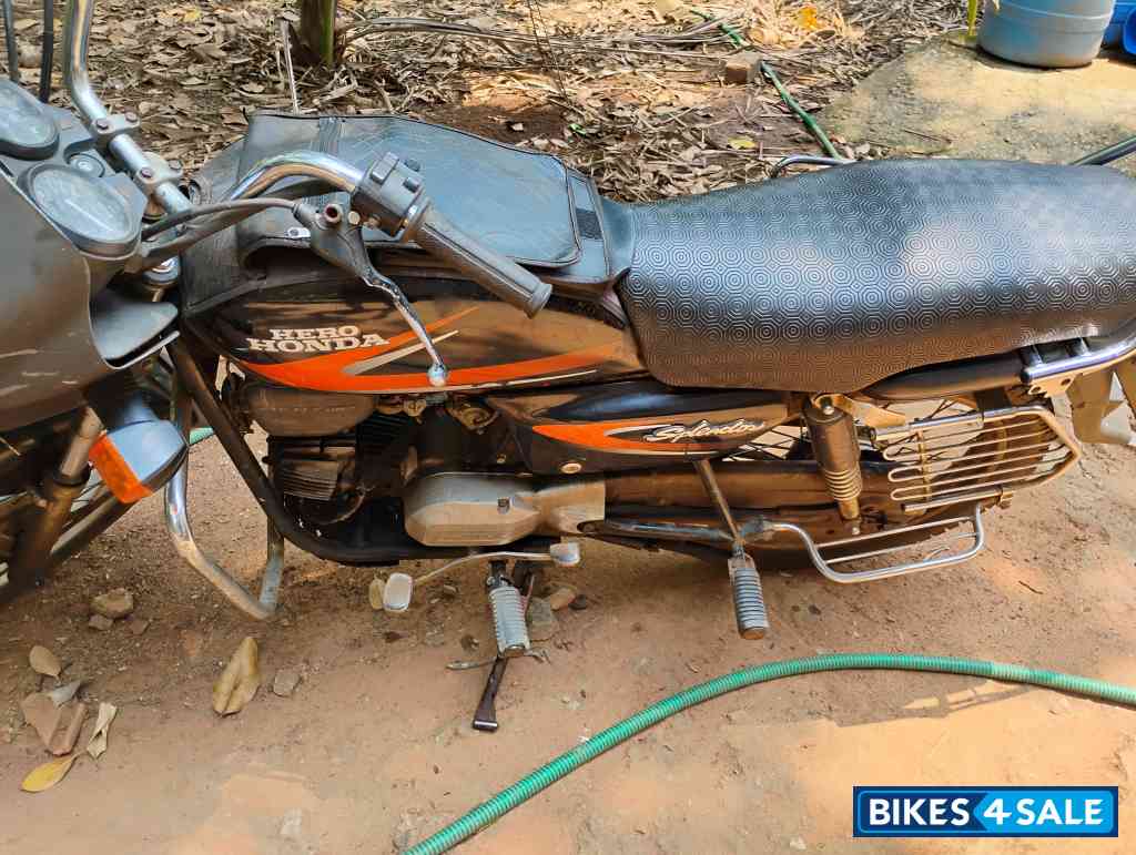 Black Orange Hero Splendor