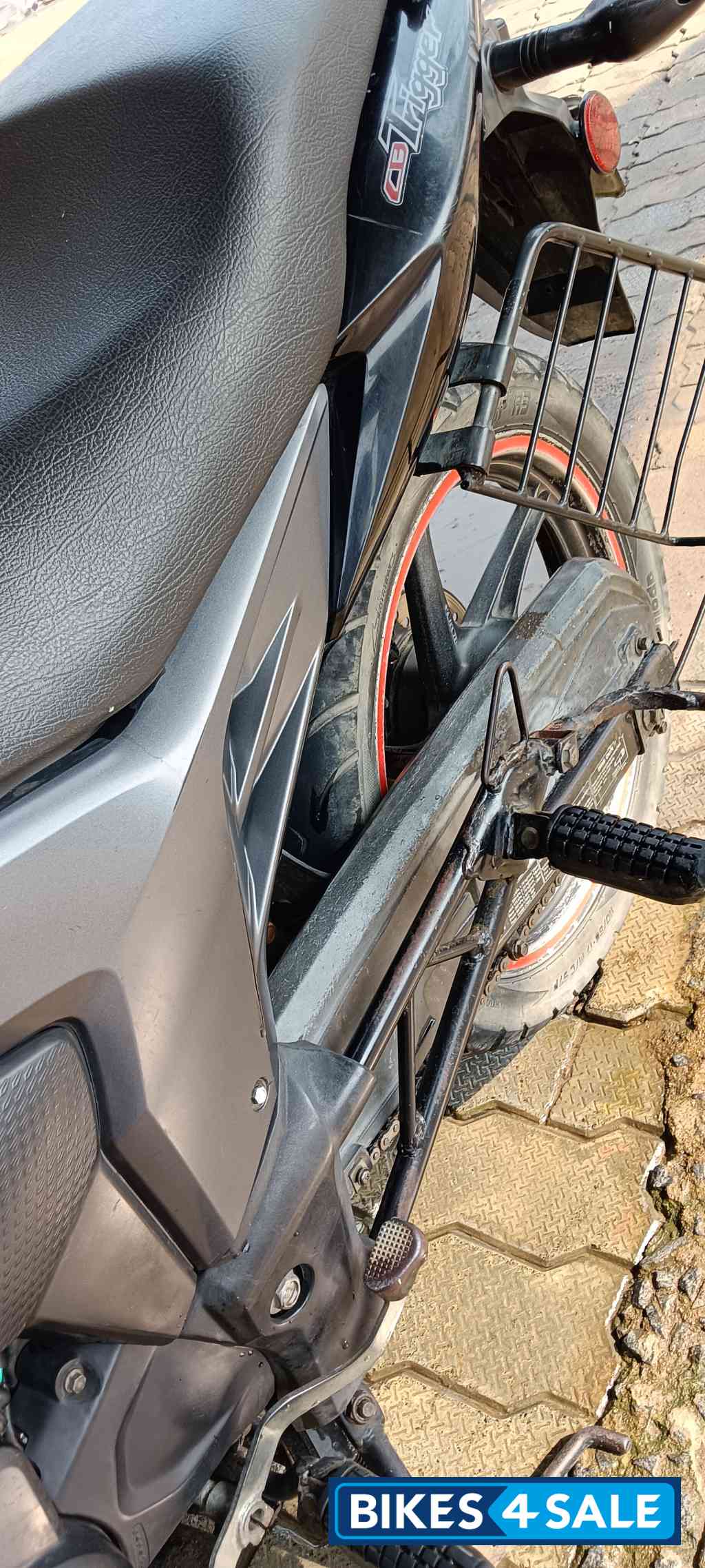 Black Honda CB Trigger