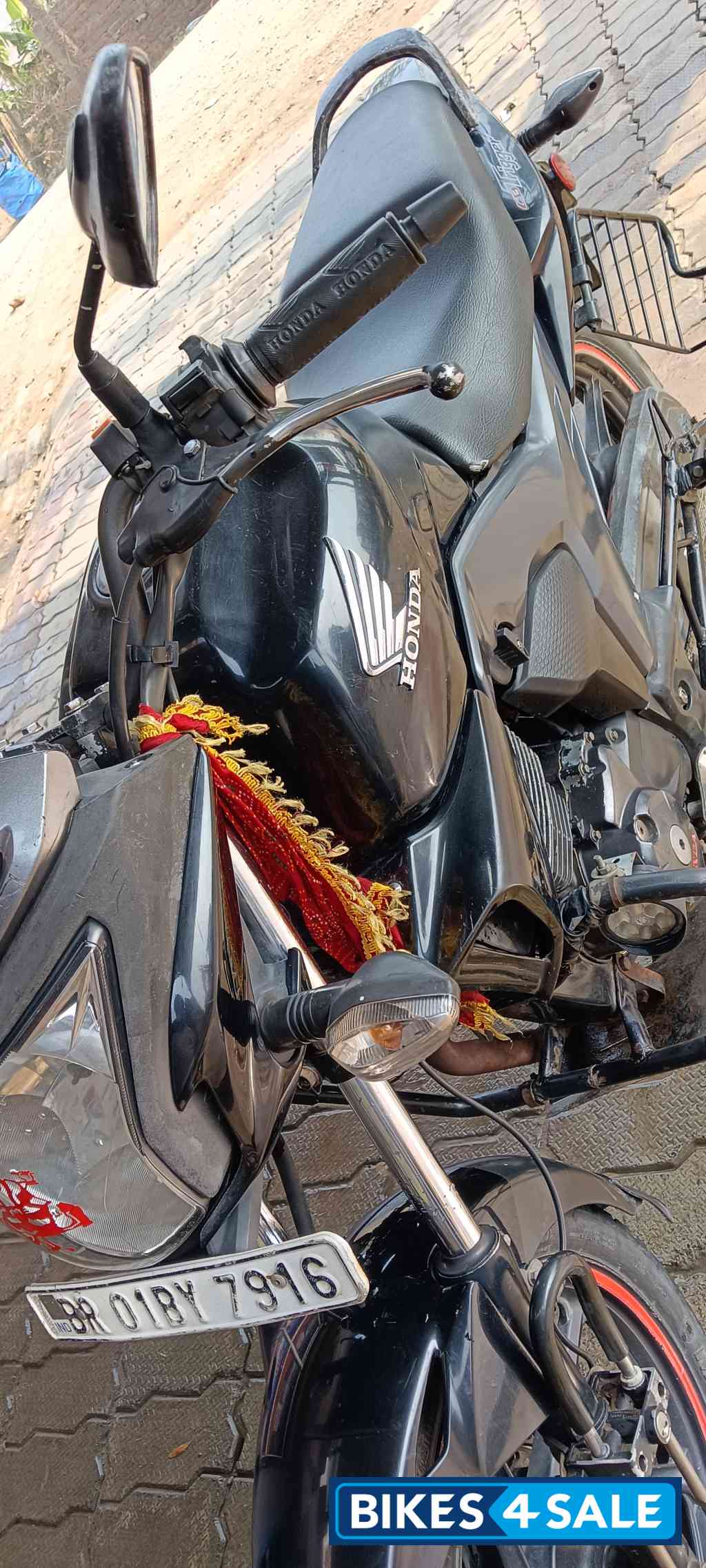Black Honda CB Trigger