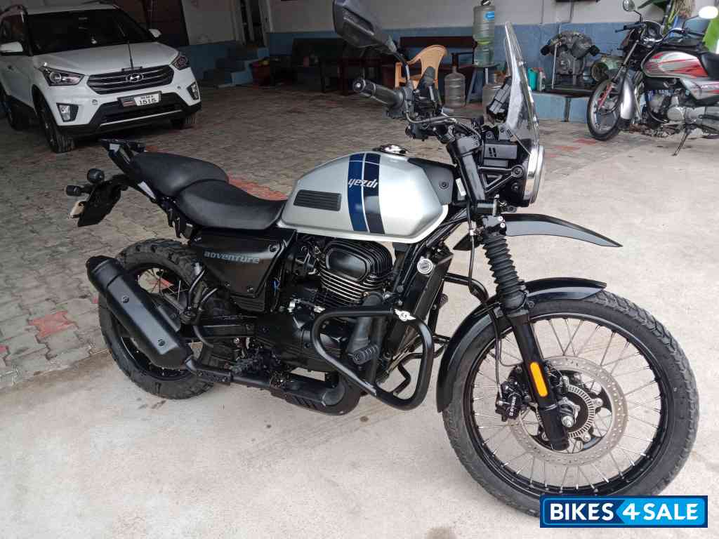 Silver Yezdi Adventure Matte