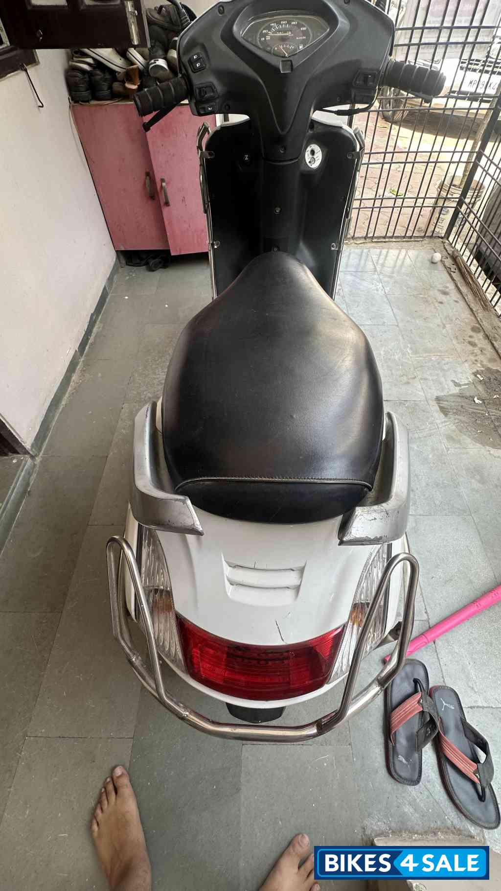 White Honda Activa White Honda Activa
