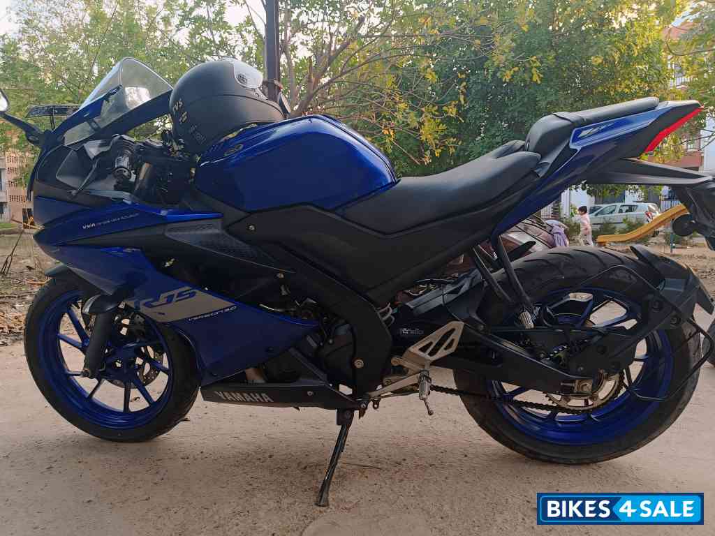 Blue Yamaha YZF R15 V3
