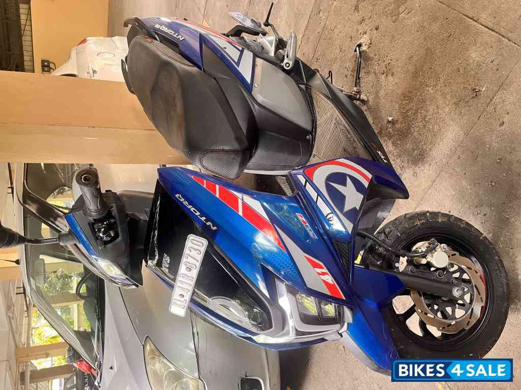 Captain America Blue TVS NTORQ Super Squad Edition