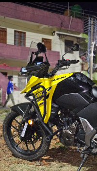 Yellow Suzuki V-Strom 250
