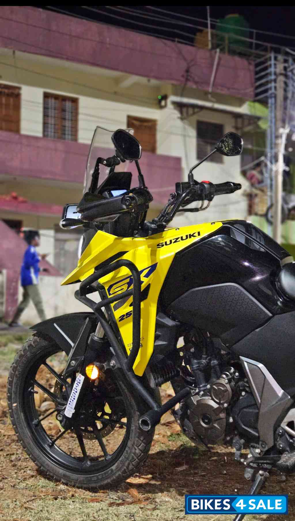 Yellow Suzuki V-Strom 250