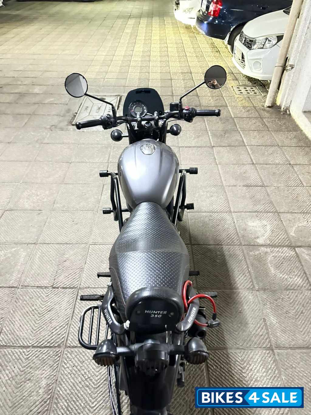 Dapper Grey Royal Enfield Hunter 350 Metro