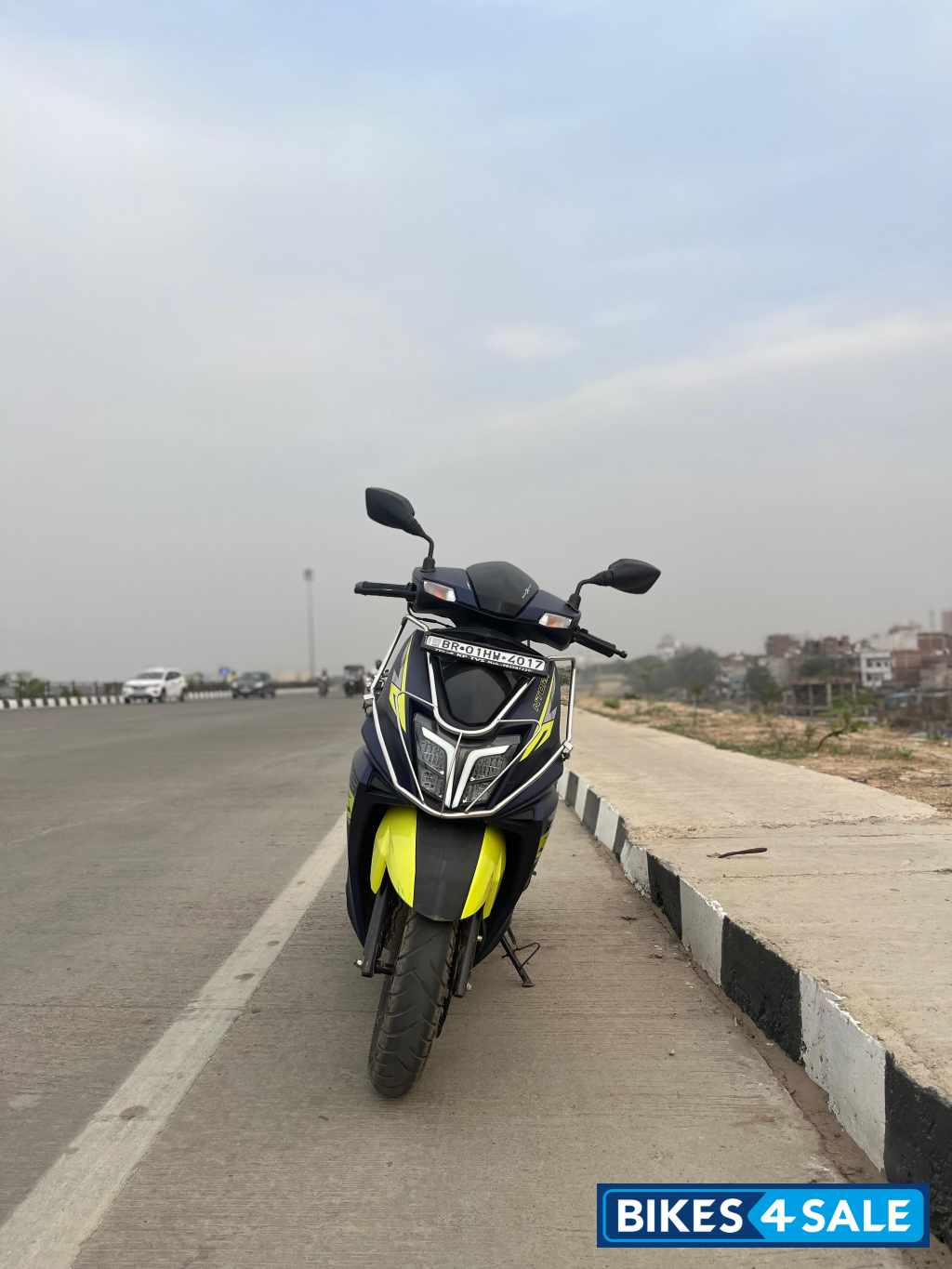 Neon-blue TVS NTORQ 125 XT