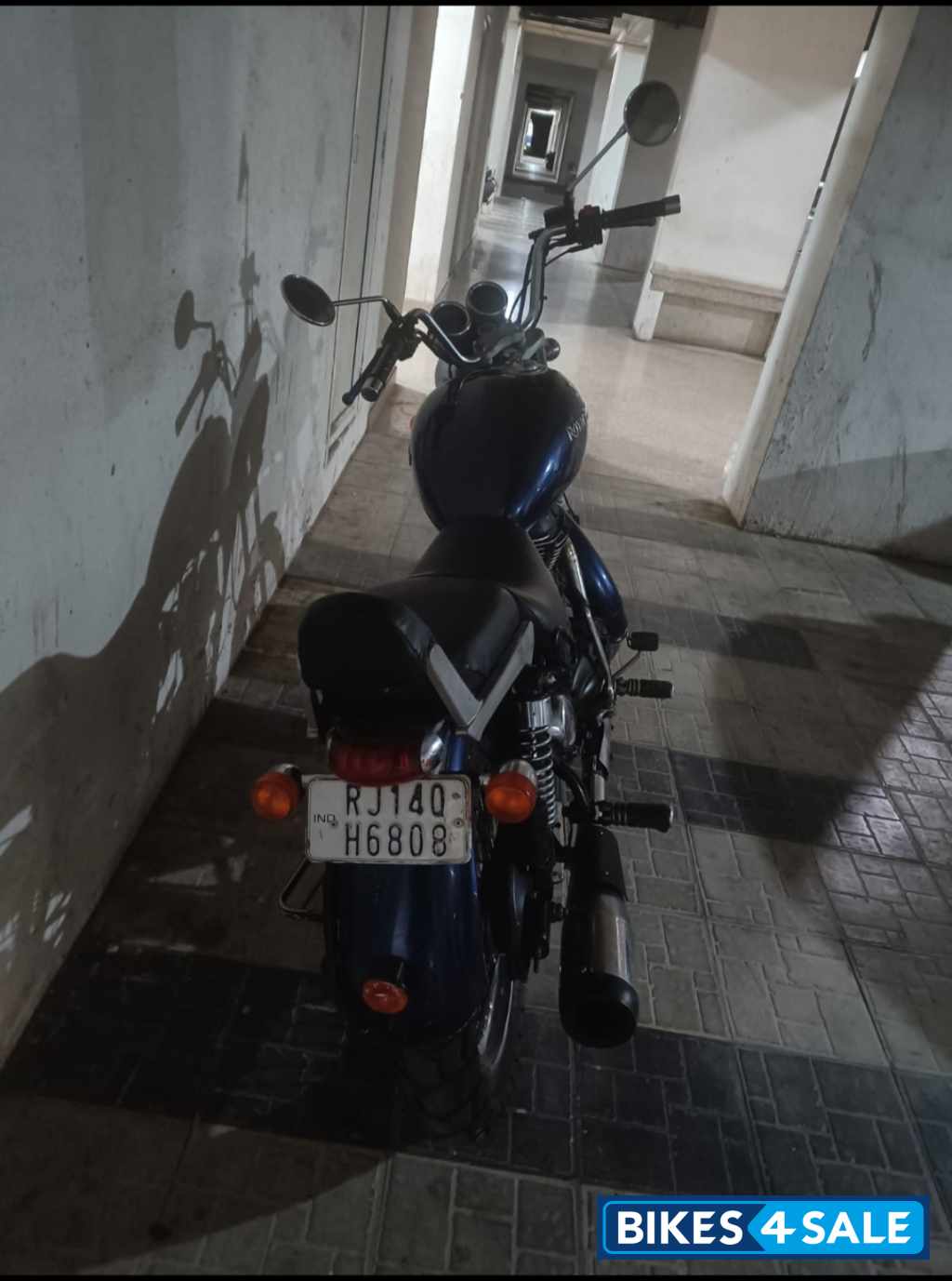 Blue Royal Enfield Thunderbird 350