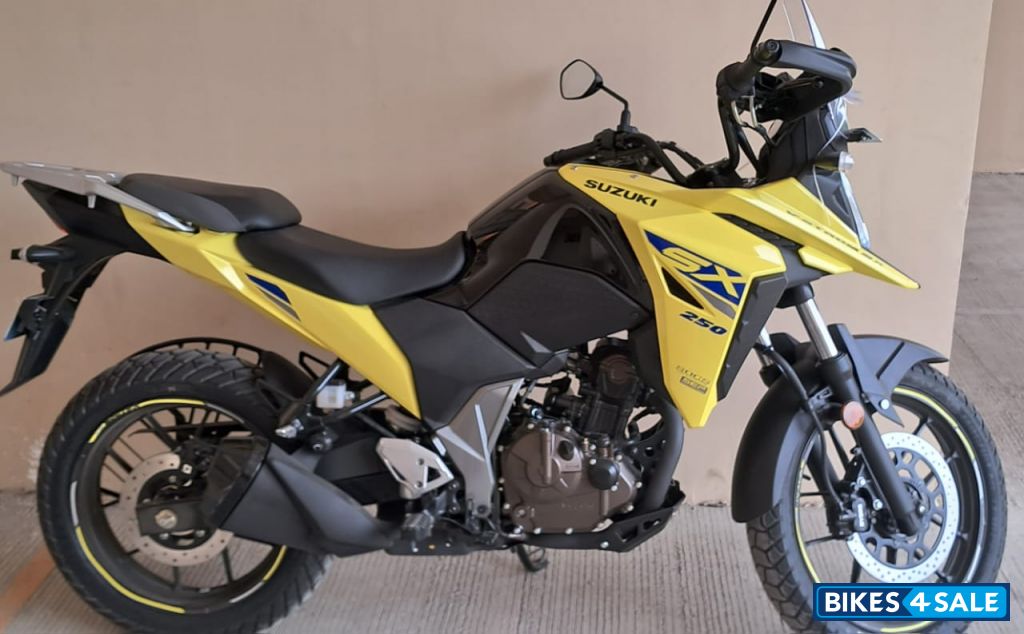 Yellow Suzuki V-Strom SX