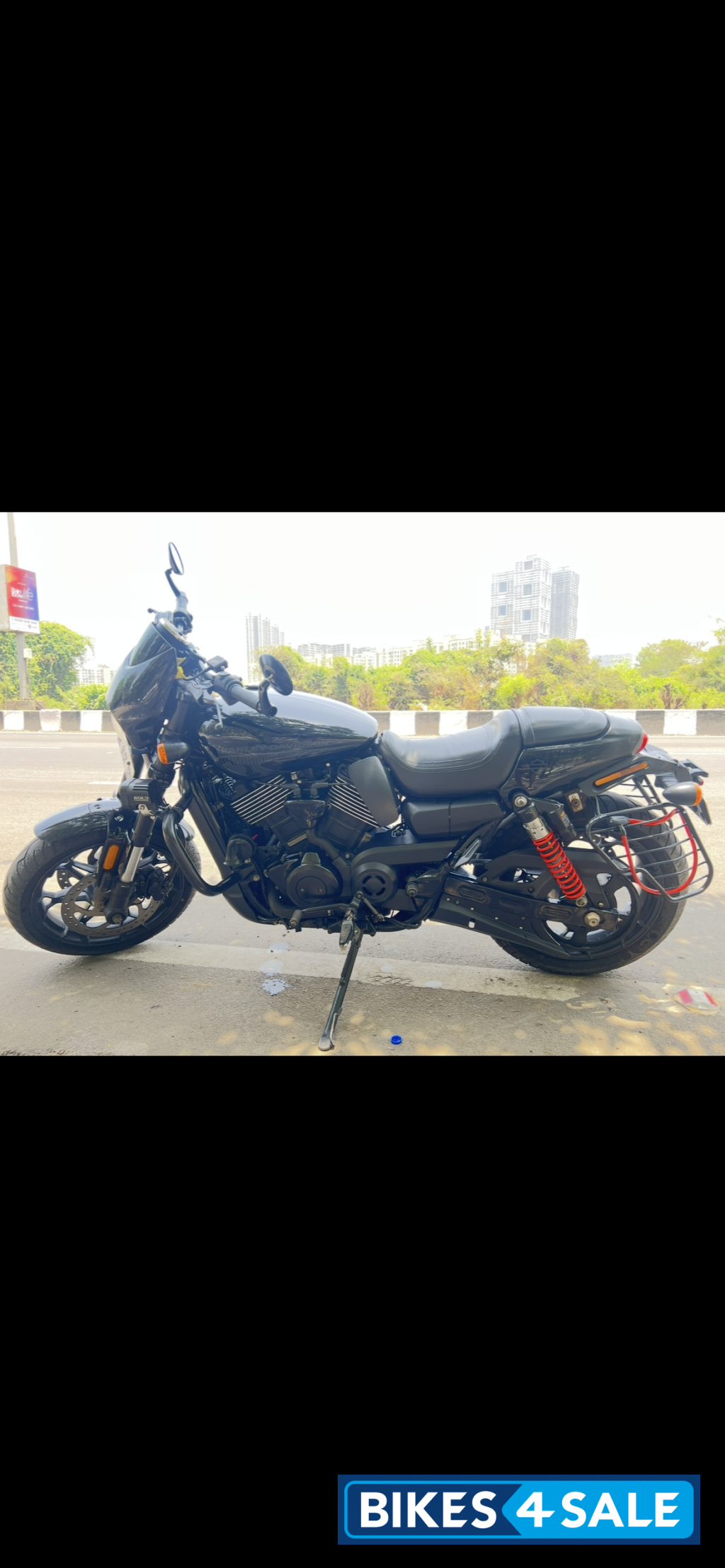 Black Harley Davidson Street Rod