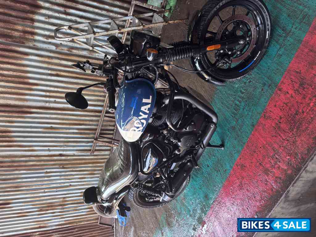 Reble Blue Royal Enfield Hunter 350 Metro