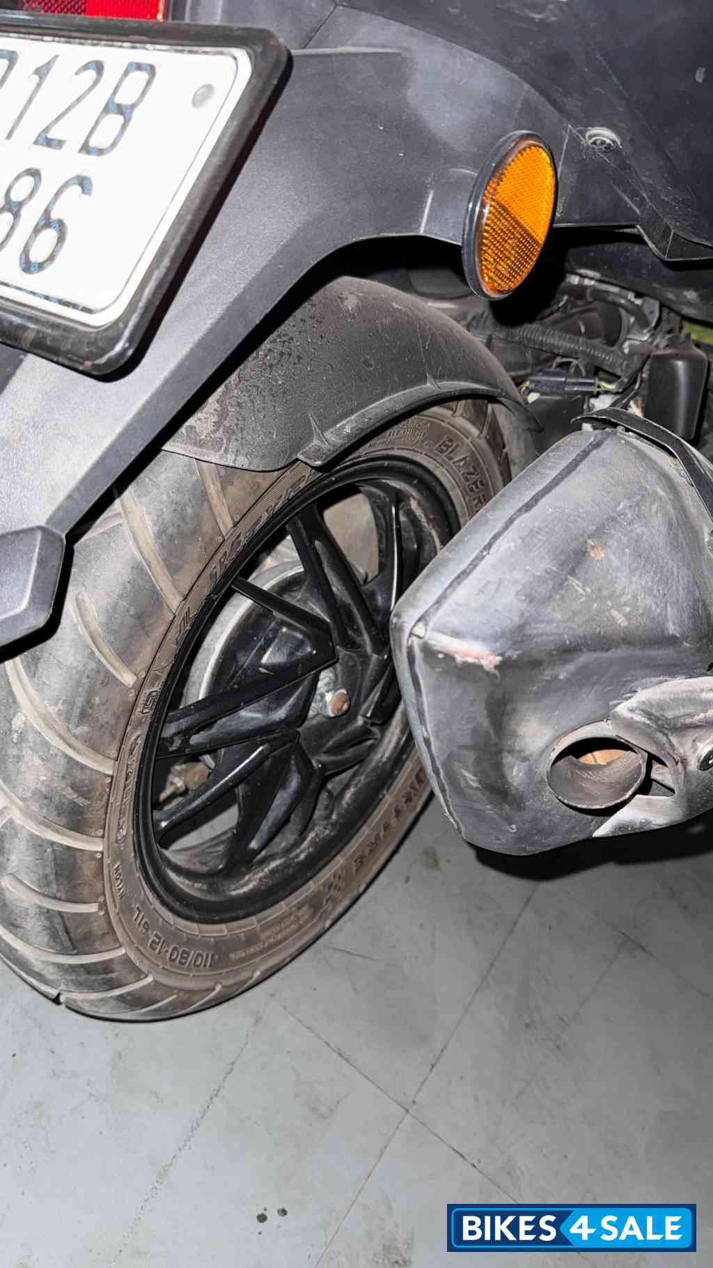 Black And Green TVS NTORQ 125 XT