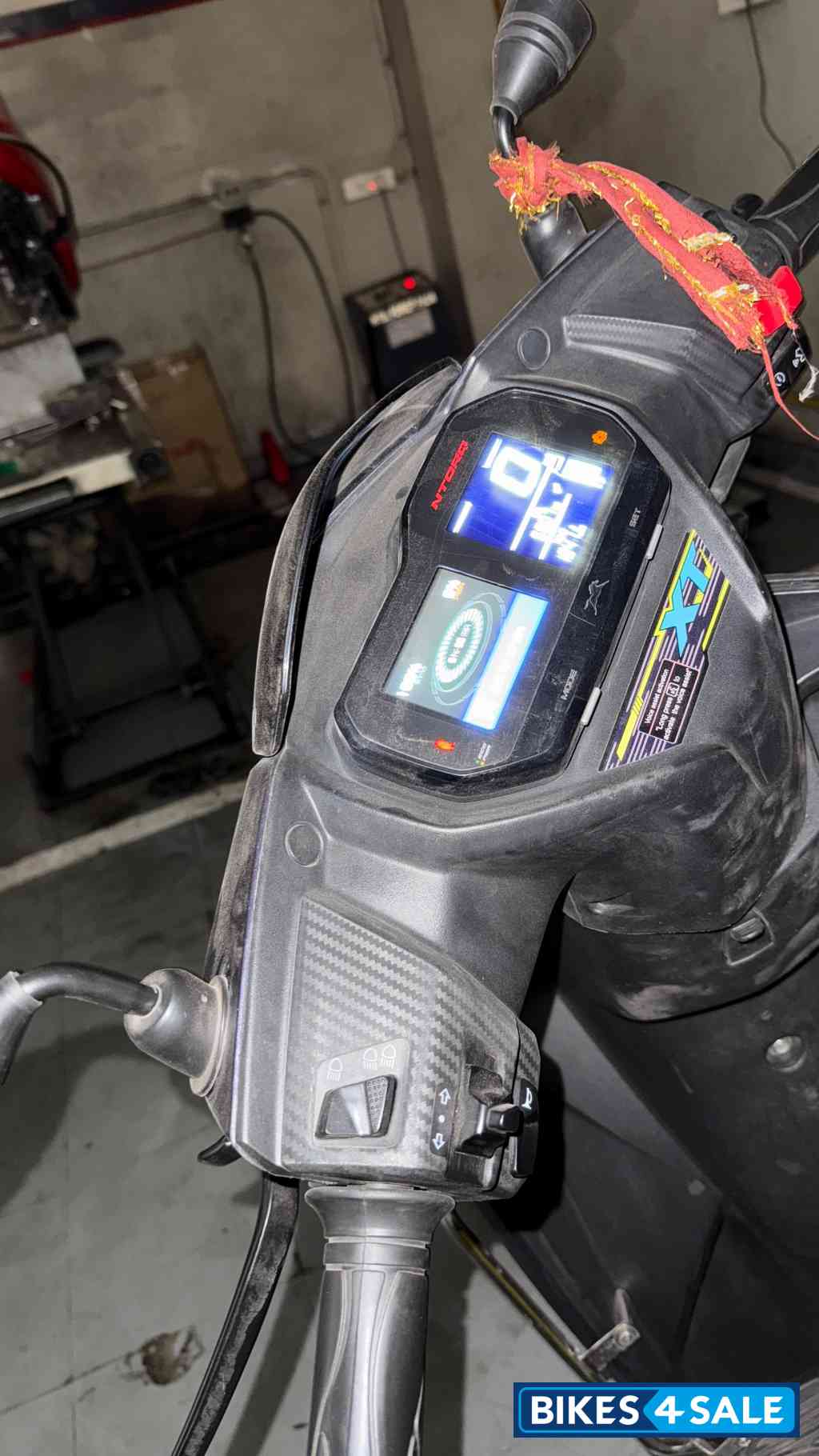 Black And Green TVS NTORQ 125 XT