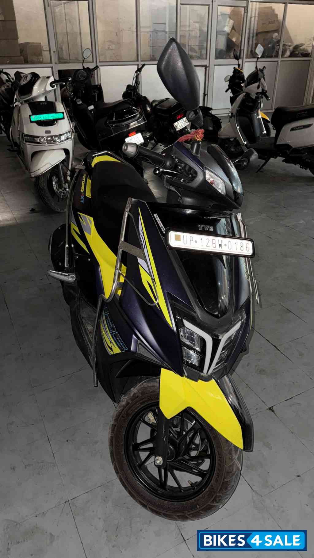 Black And Green TVS NTORQ 125 XT