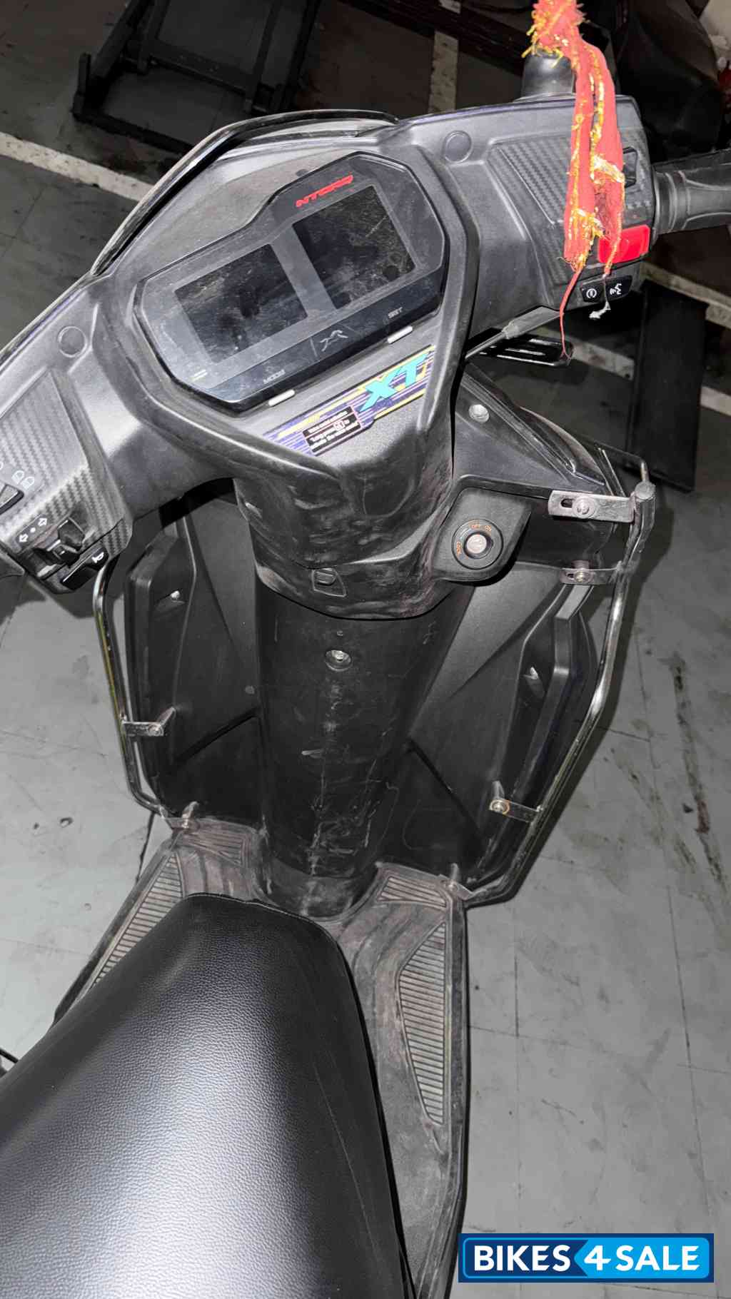 Black And Green TVS NTORQ 125 XT