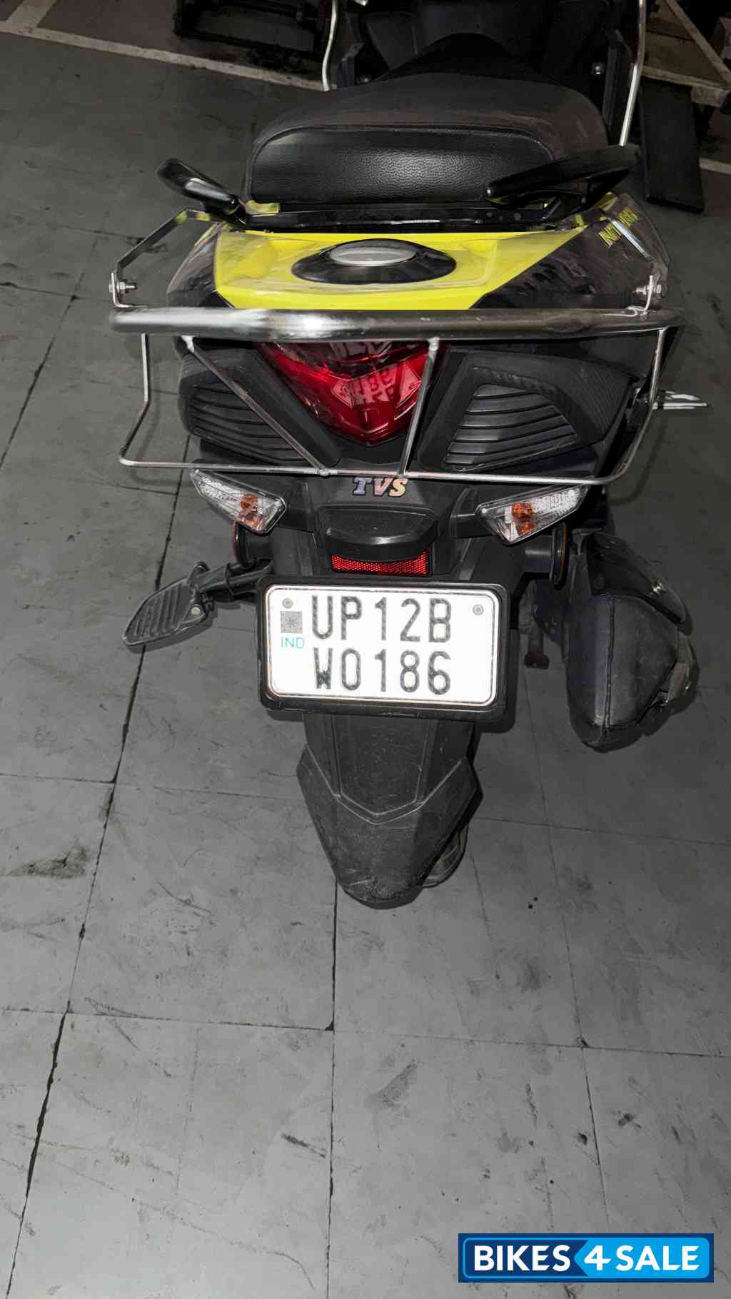 Black And Green TVS NTORQ 125 XT