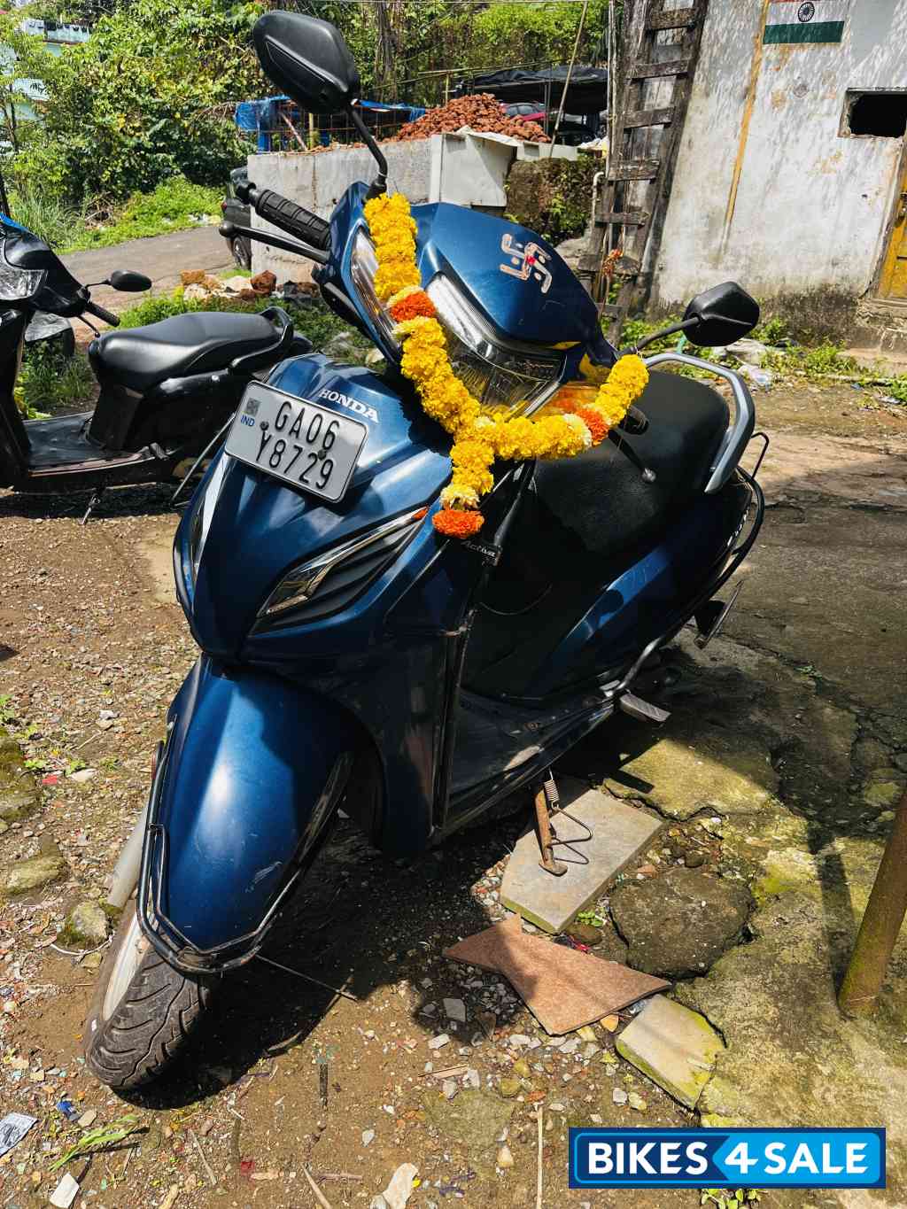 Blue Honda Activa 6G Dlx