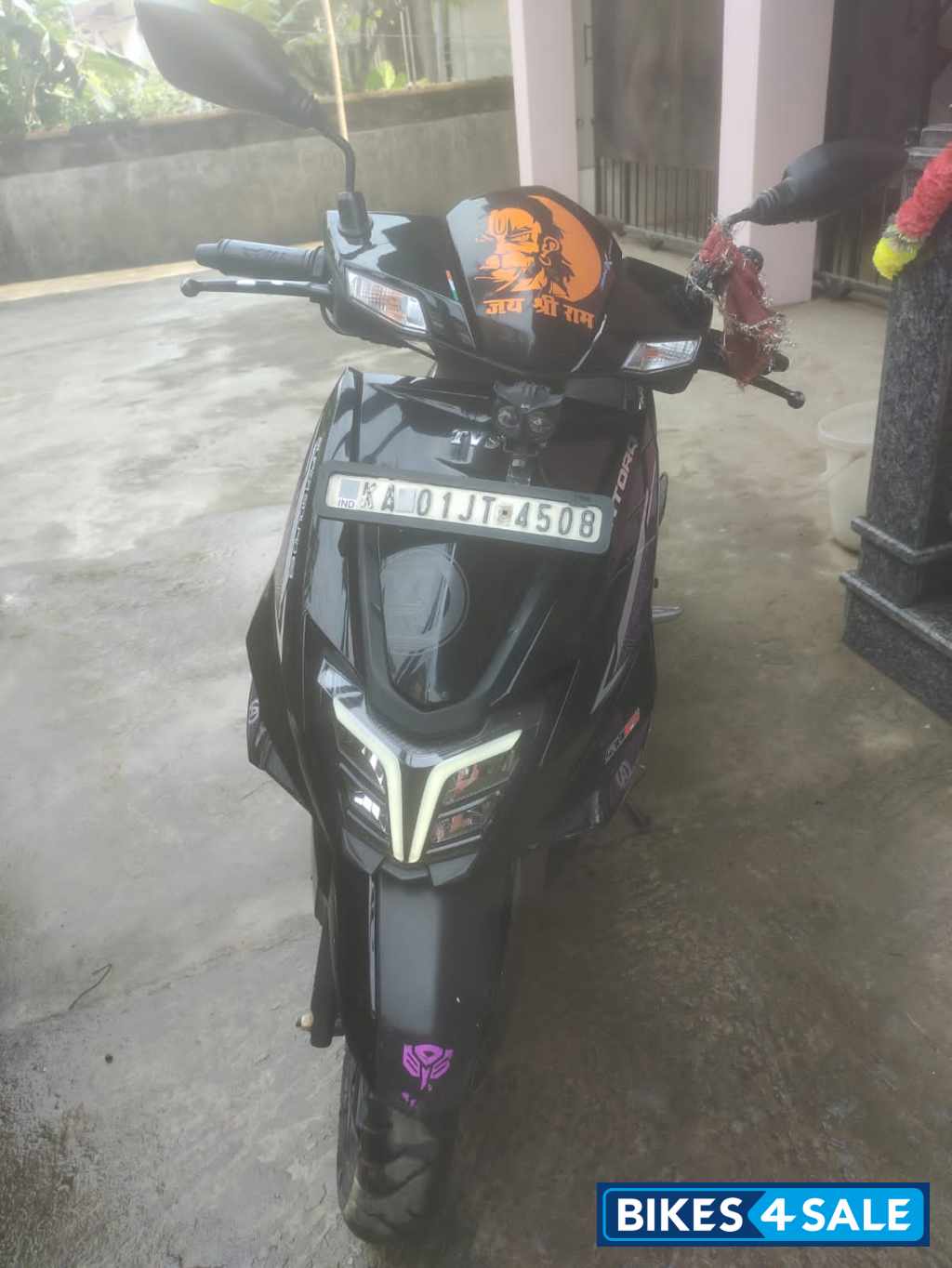 Black TVS NTORQ Super Squad Edition