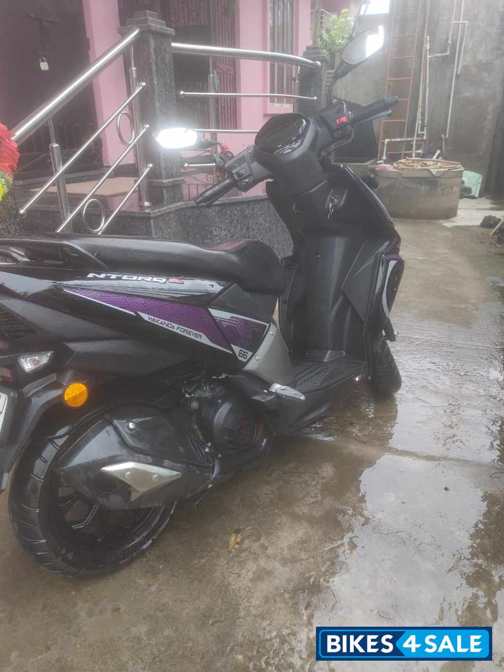 Black TVS NTORQ Super Squad Edition