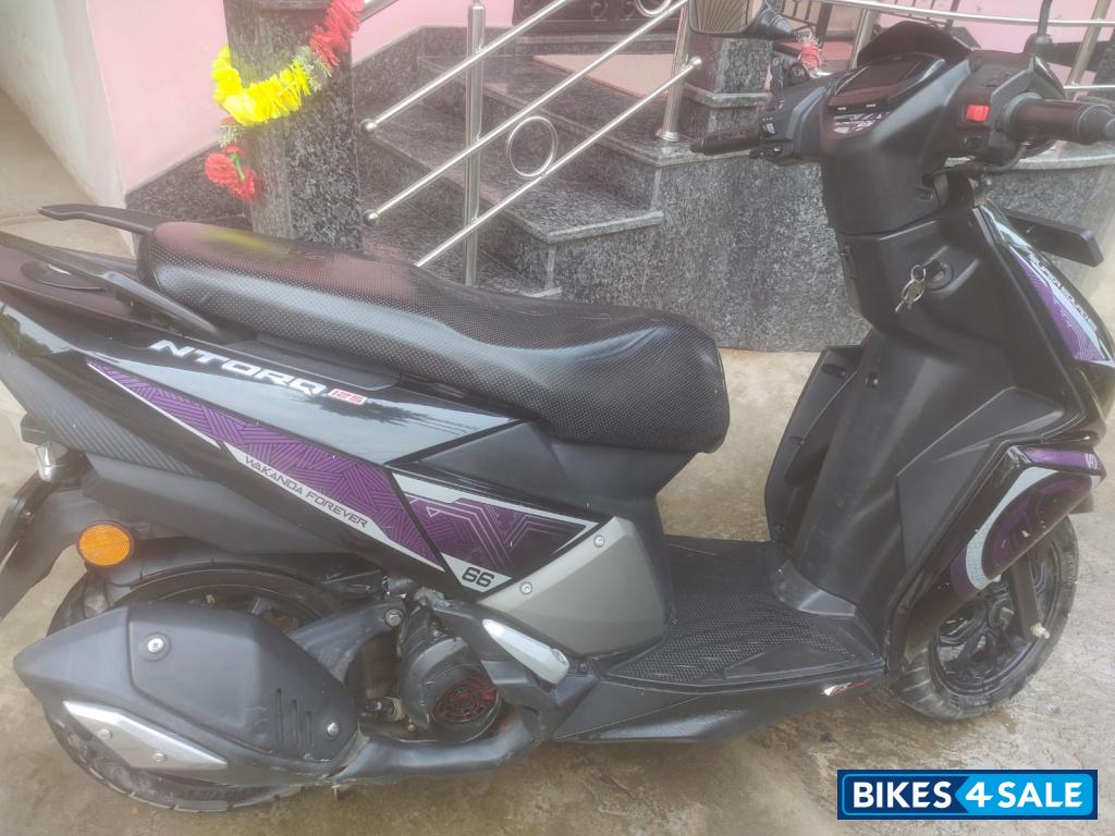 Black TVS NTORQ Super Squad Edition