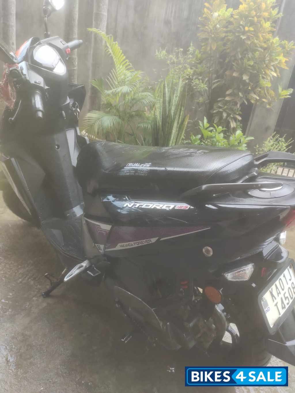 Black TVS NTORQ Super Squad Edition