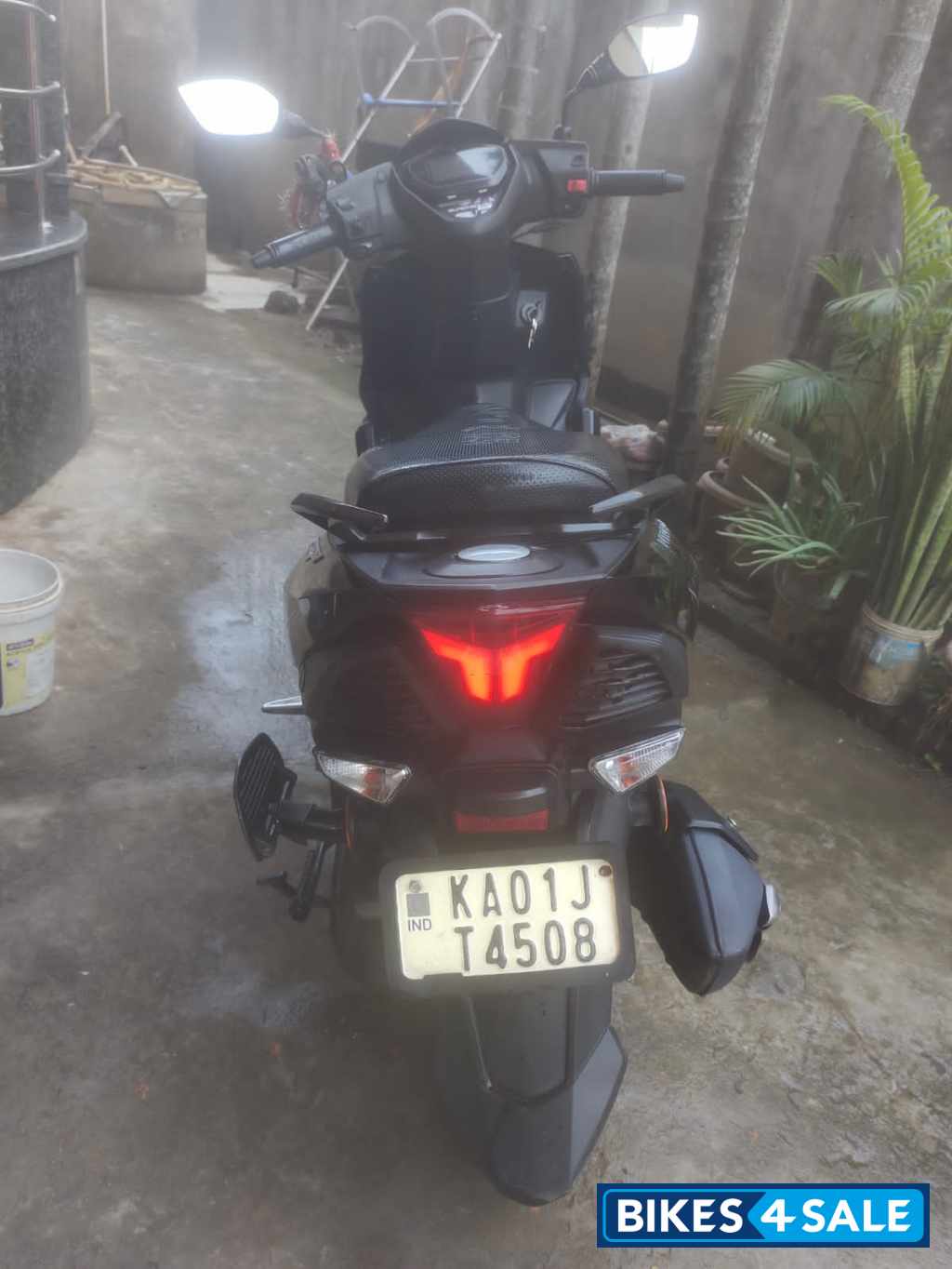 Black TVS NTORQ Super Squad Edition