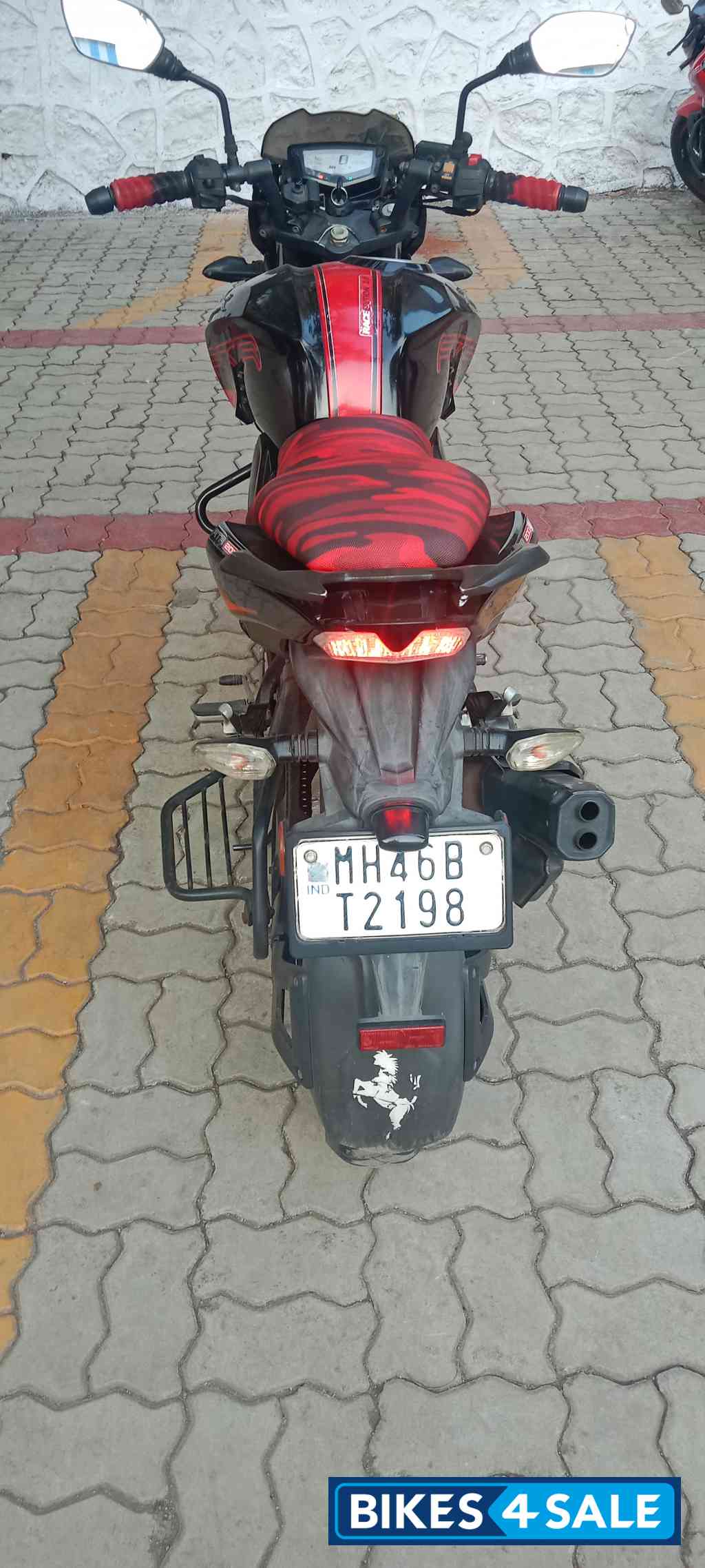 Red & Black TVS Apache RTR 200 4V Race Edition 2.0