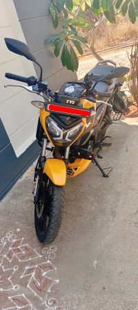 Firey Yellow TVS Raider Split Seat