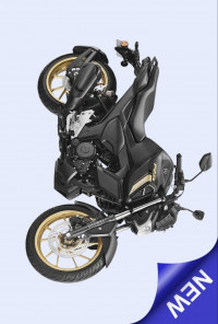 Grey Black Yamaha FZ-S