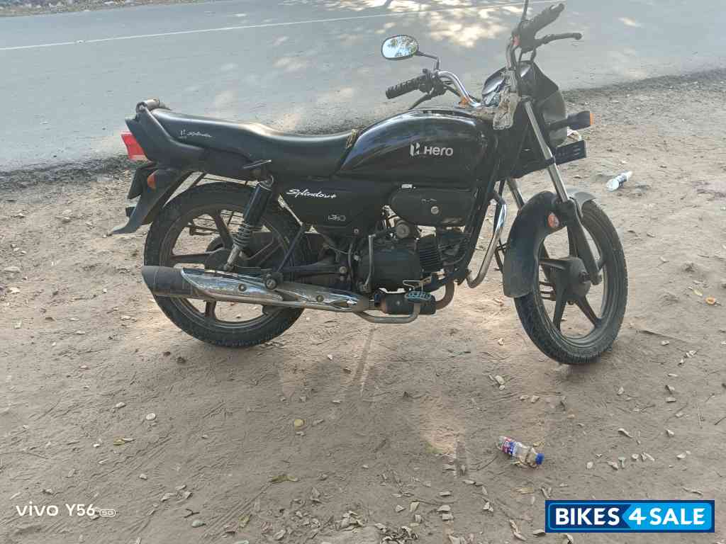 Black Hero Splendor Plus i3s Black and Accent