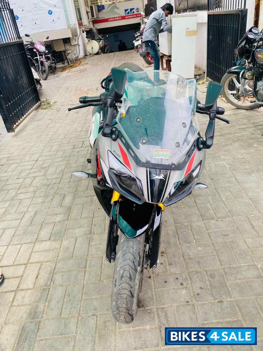 Black And Grey TVS Apache RR 310 2024