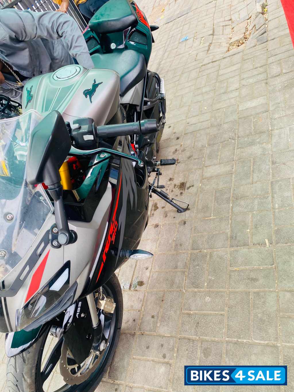 Black And Grey TVS Apache RR 310 2024