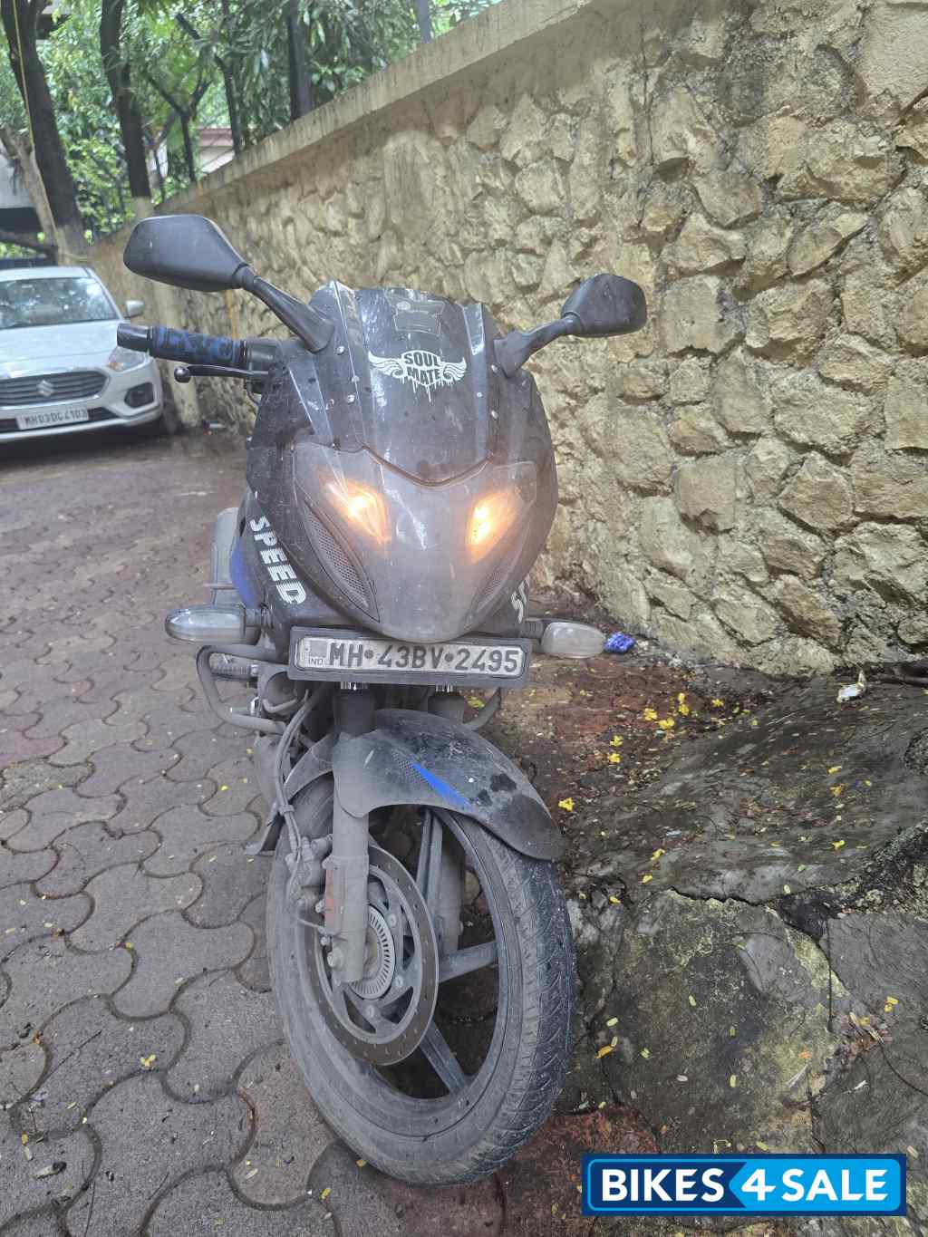 Black Blue Bajaj Pulsar 220F BS6