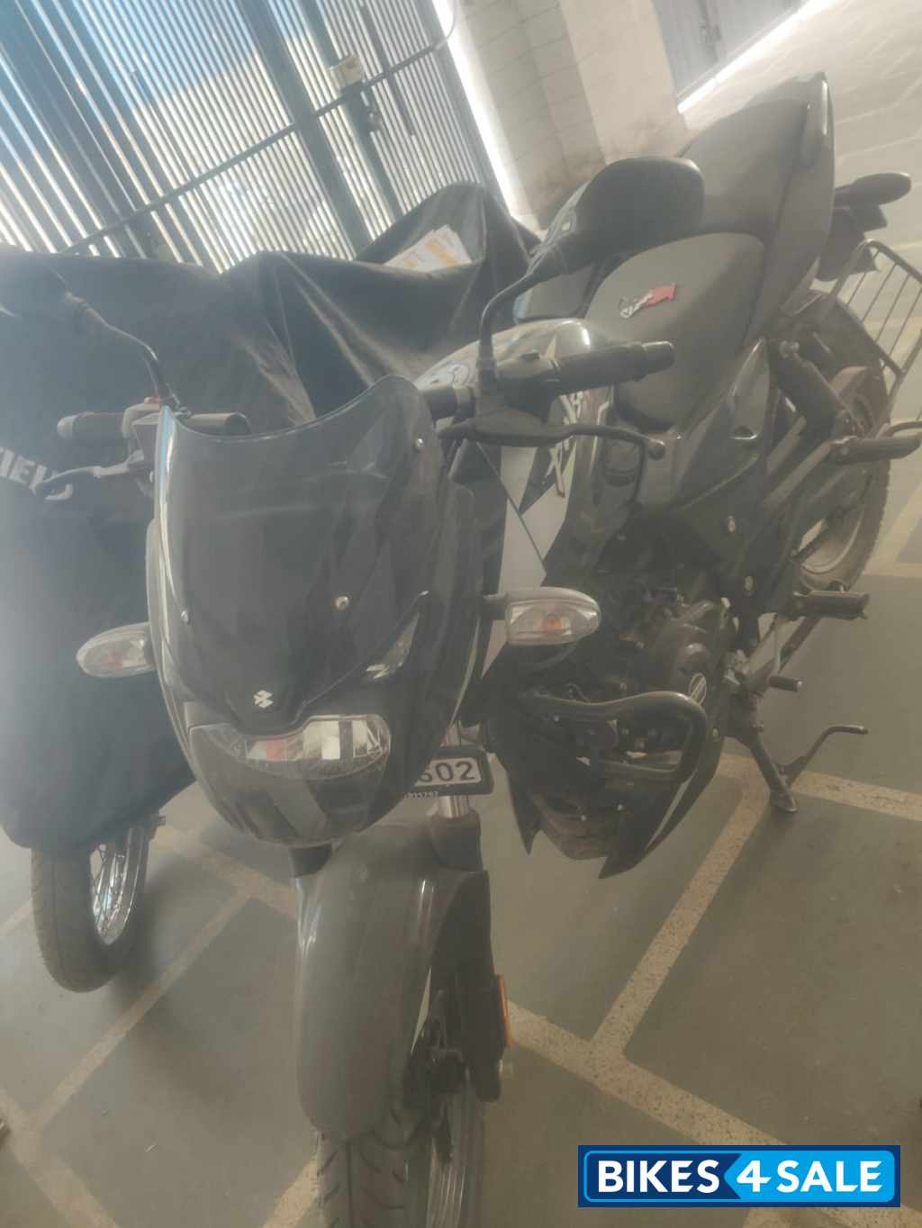 Black Silver Bajaj Pulsar AS 150
