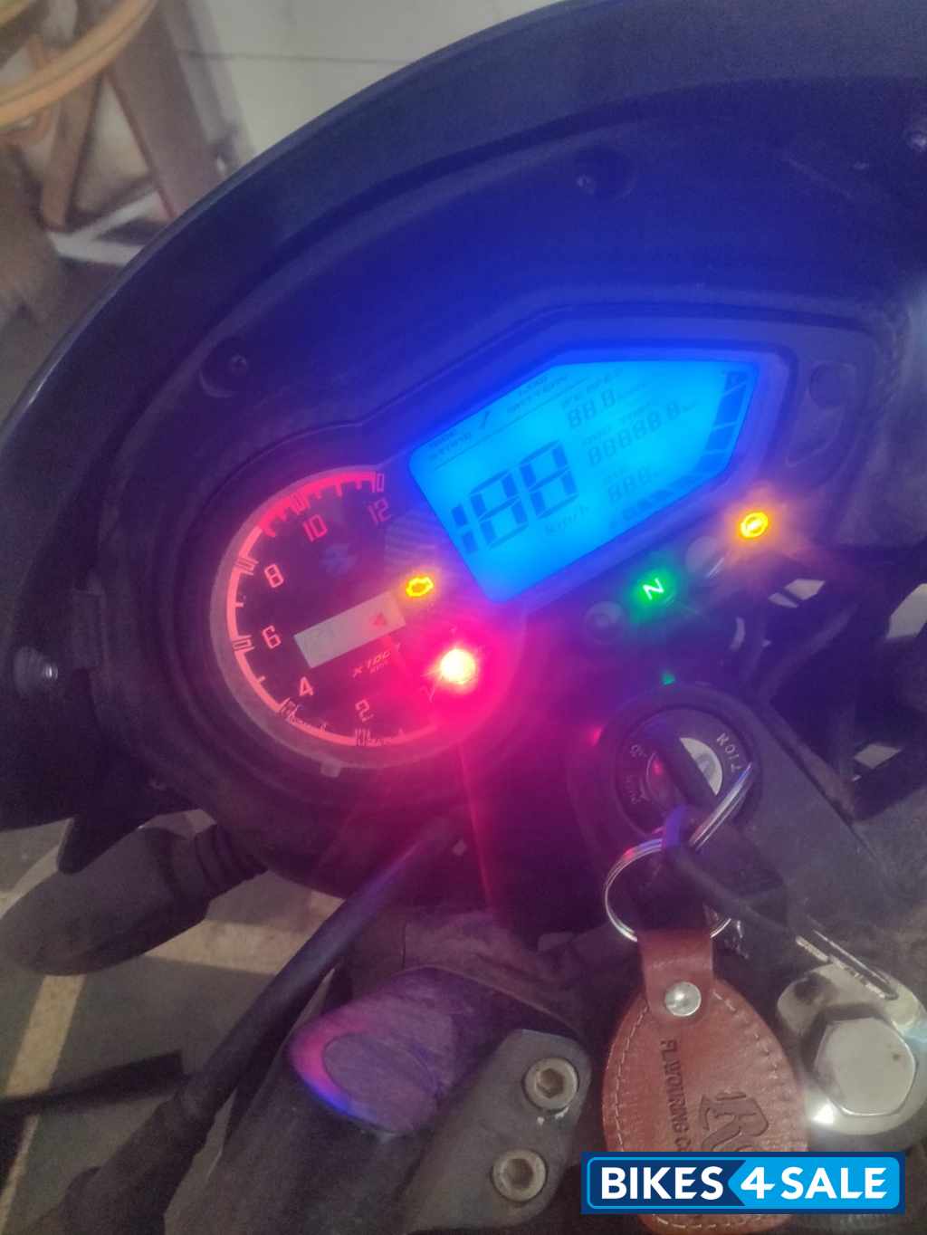 Black Silver Bajaj Pulsar AS 150