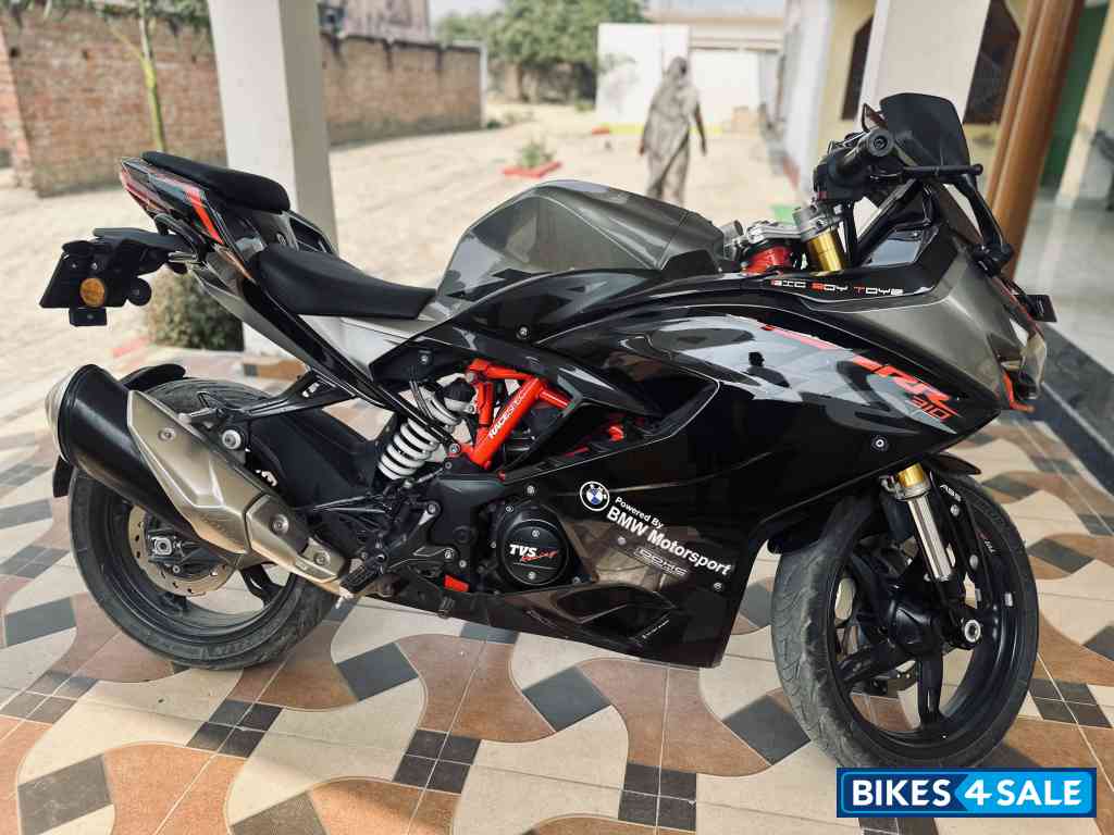 Black Grey TVS Apache RR 310 2020