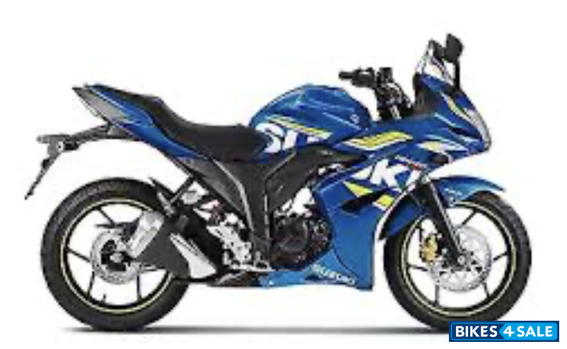 Blue Suzuki Gixxer SF