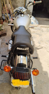 Silver Royal Enfield Bullet Electra