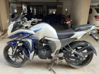 White-blue Yamaha Fazer