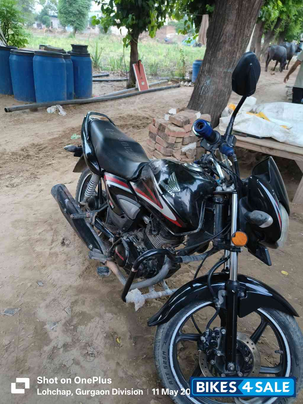 Black Honda Shine 125 Disc