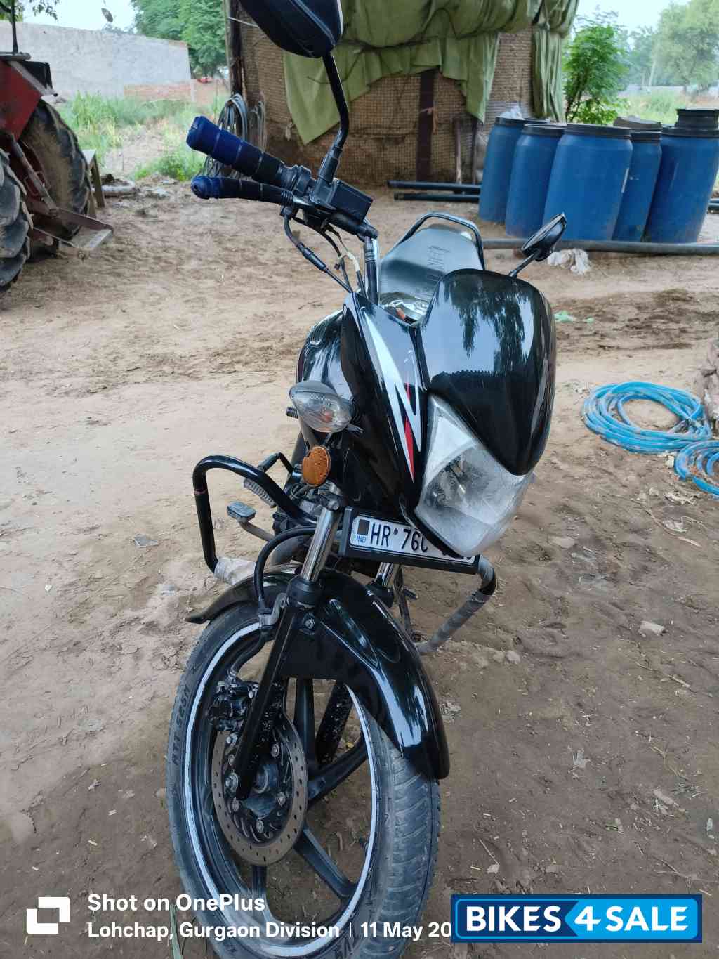 Black Honda Shine 125 Disc