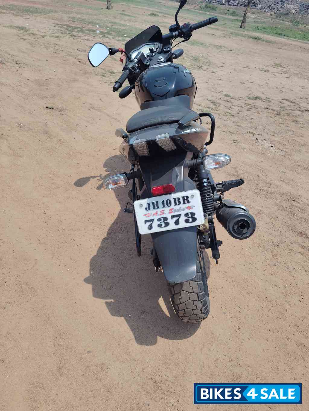 Black & Red Bajaj Pulsar 150 Twin Disc
