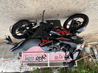 Black With Red Graphics Suzuki Gixxer SF