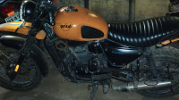 Fire Orange Yezdi Scrambler Single Tone