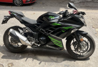 Ebony Black Kawasaki Ninja 300 BS6 2023