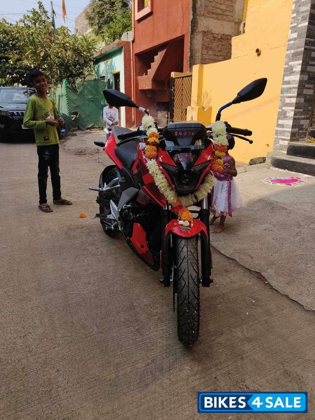 Sport Red Bajaj Pulsar N160 Dual Channel ABS