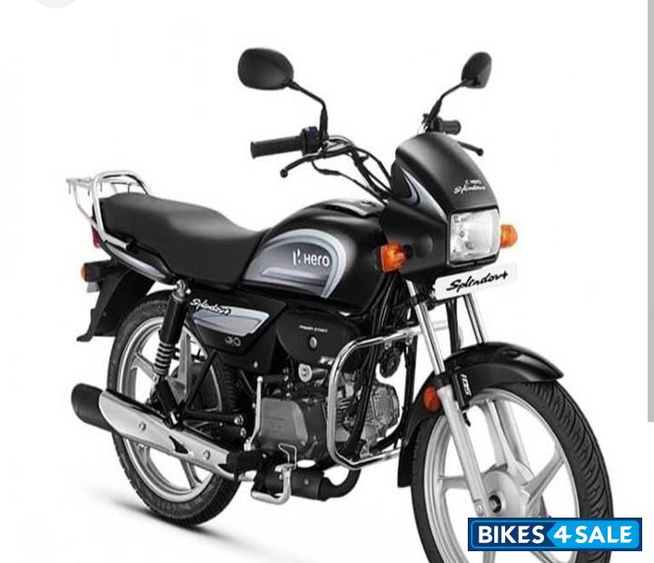 Grey And Black Hero Splendor Plus BS6