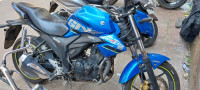 Blue Suzuki Gixxer ABS