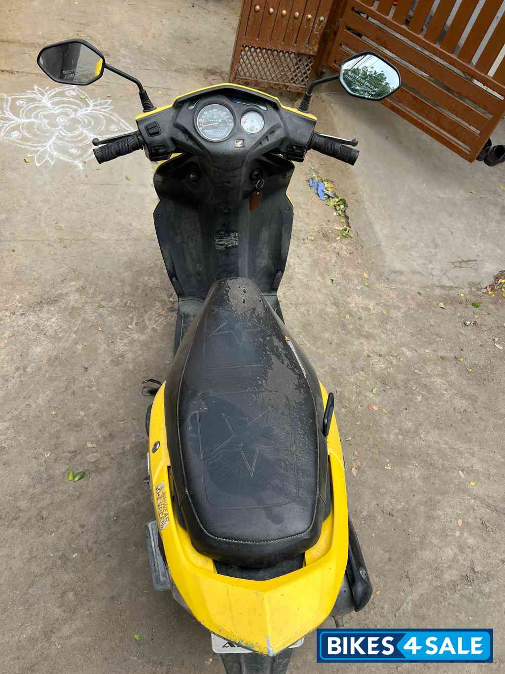 Yellow Honda Dio